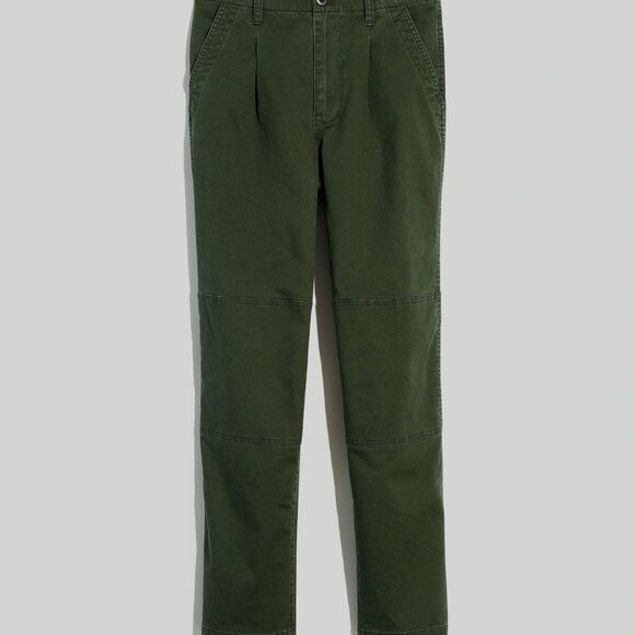 Madwell Perfect Vintage Straight Pant in Dark Forest Wash: Pleated Edition NWT - Picture 4 of 6